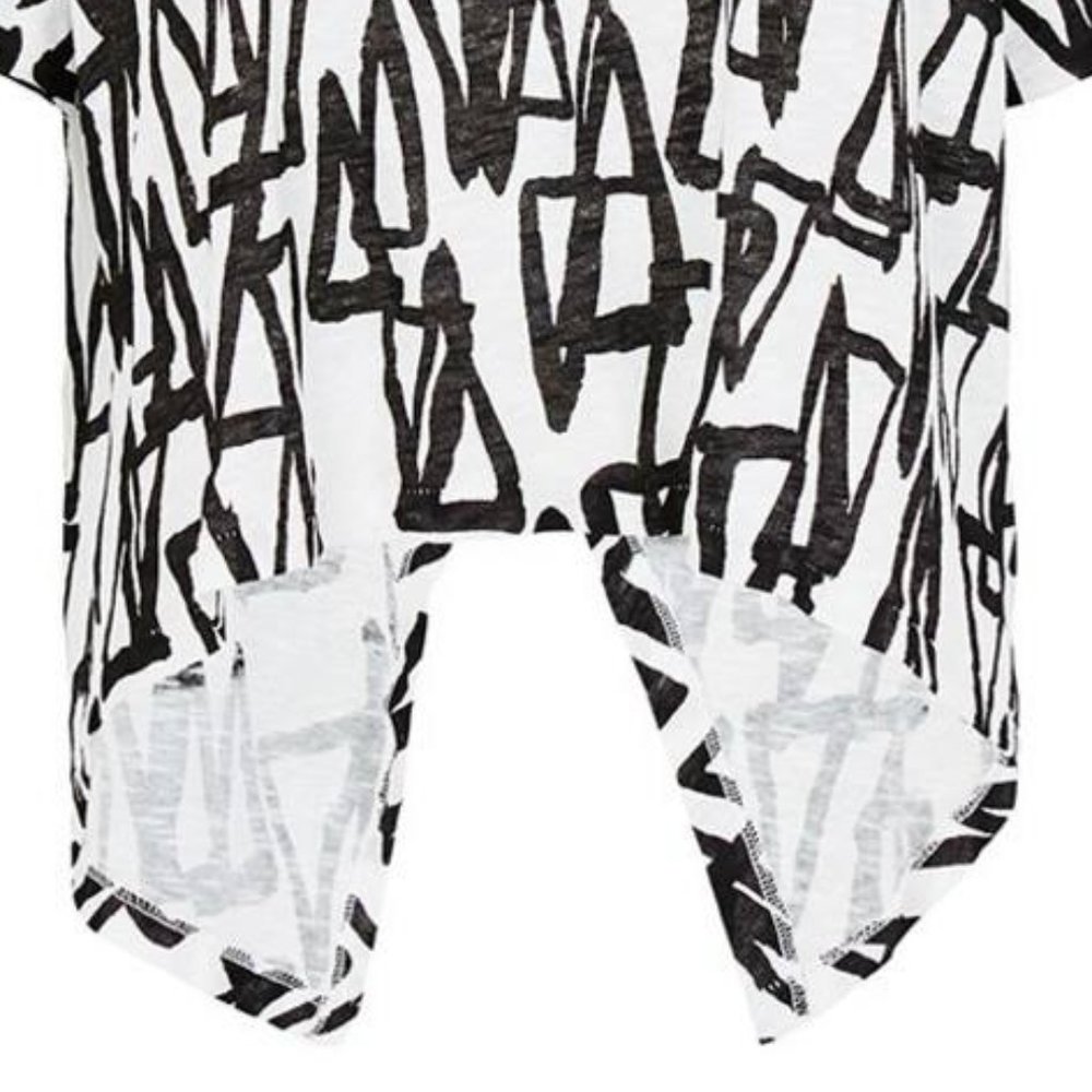 SASS & BIDE On The Moon Sequin White Black Crop Top Tee T Shirt RRP$180 - Picture 6 of 7